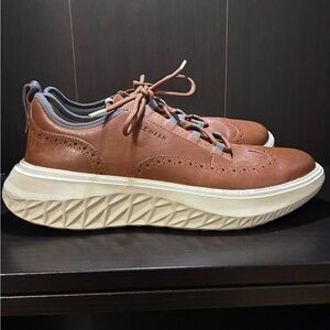 Cole Haan Men's Tan Leather GrandPrø-style Sneaker Men’s Size 11